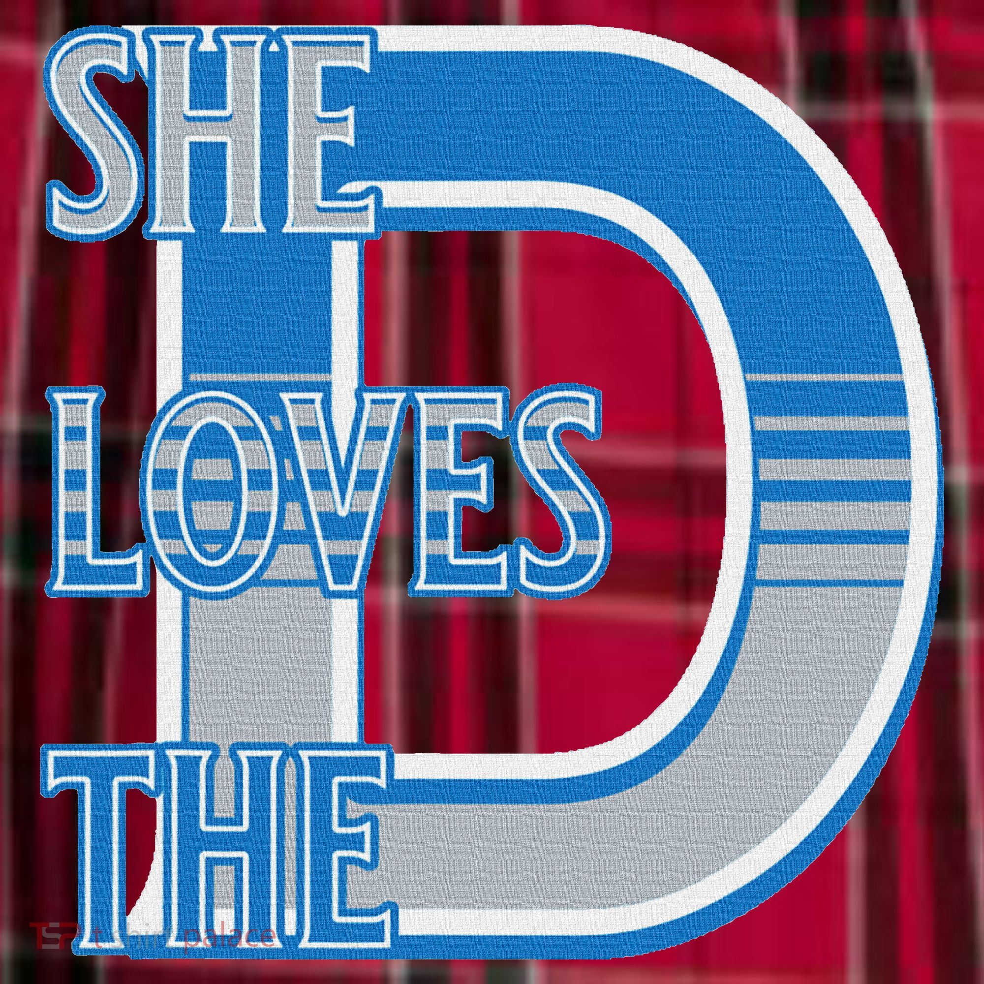 Detroit 313 She Loves The D Women's Flannel Plaid Pajama Pants