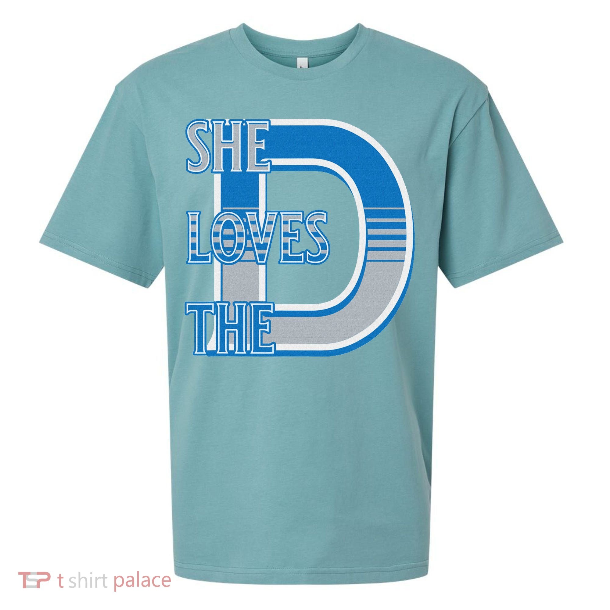 Detroit 313 She Loves The D Sueded Cloud Jersey T-Shirt