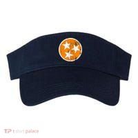 Distressed 3 Star Tn State Orange And White Tennessee Flag Visor thumb 0