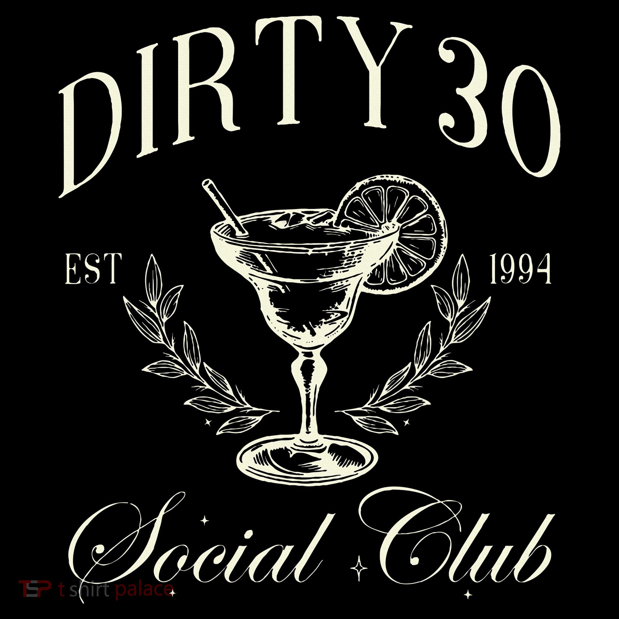 Dirty 30 Social Club 30th Birthday Stripe Pom Pom Beanie
