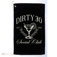 Dirty 30 Social Club 30th Birthday Golf Towel thumb 0