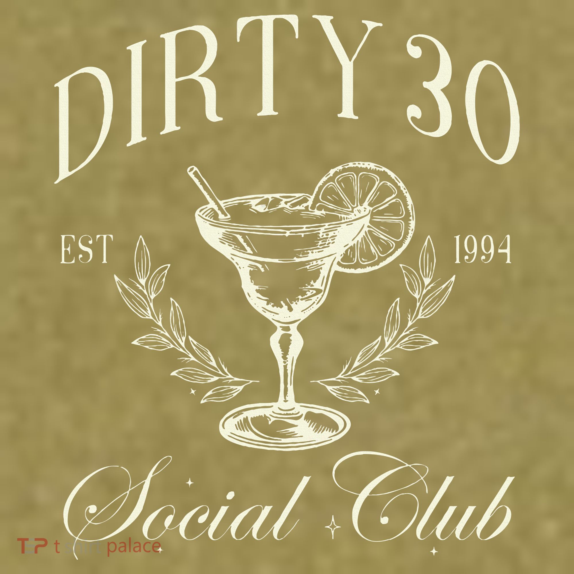 Dirty 30 Social Club 30th Birthday Garment-Dyed Women's Muscle Tee