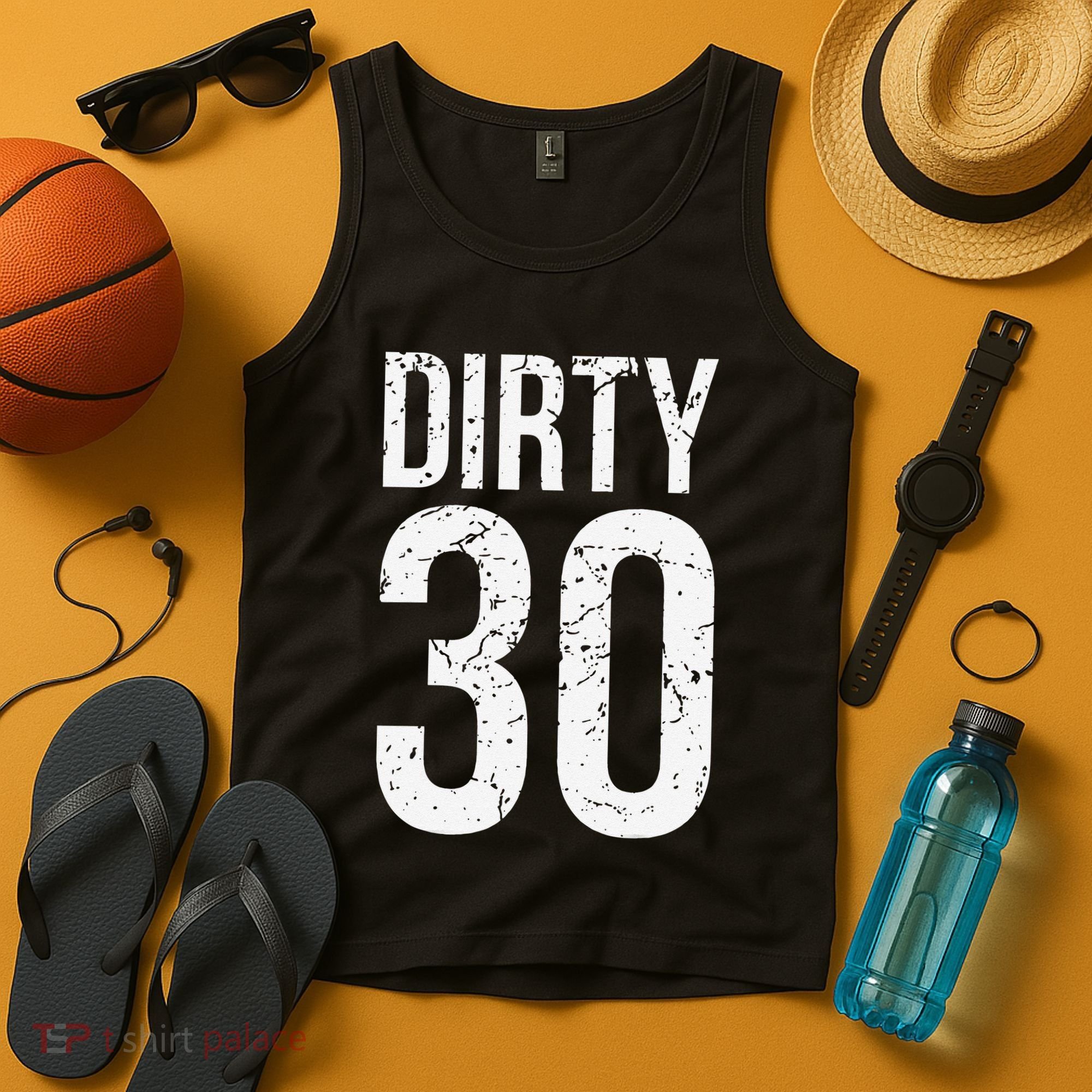 Dirty 30 Thirty Male Him Fun 30 Funny 30th Birthday Tank Top