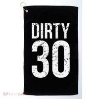 Dirty 30 Thirty Male Him Fun 30 Funny 30th Birthday Golf Towel thumb 0