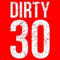 Dirty 30 Thirty Male Him Fun 30 Funny 30th Birthday Santa Hat thumb 1