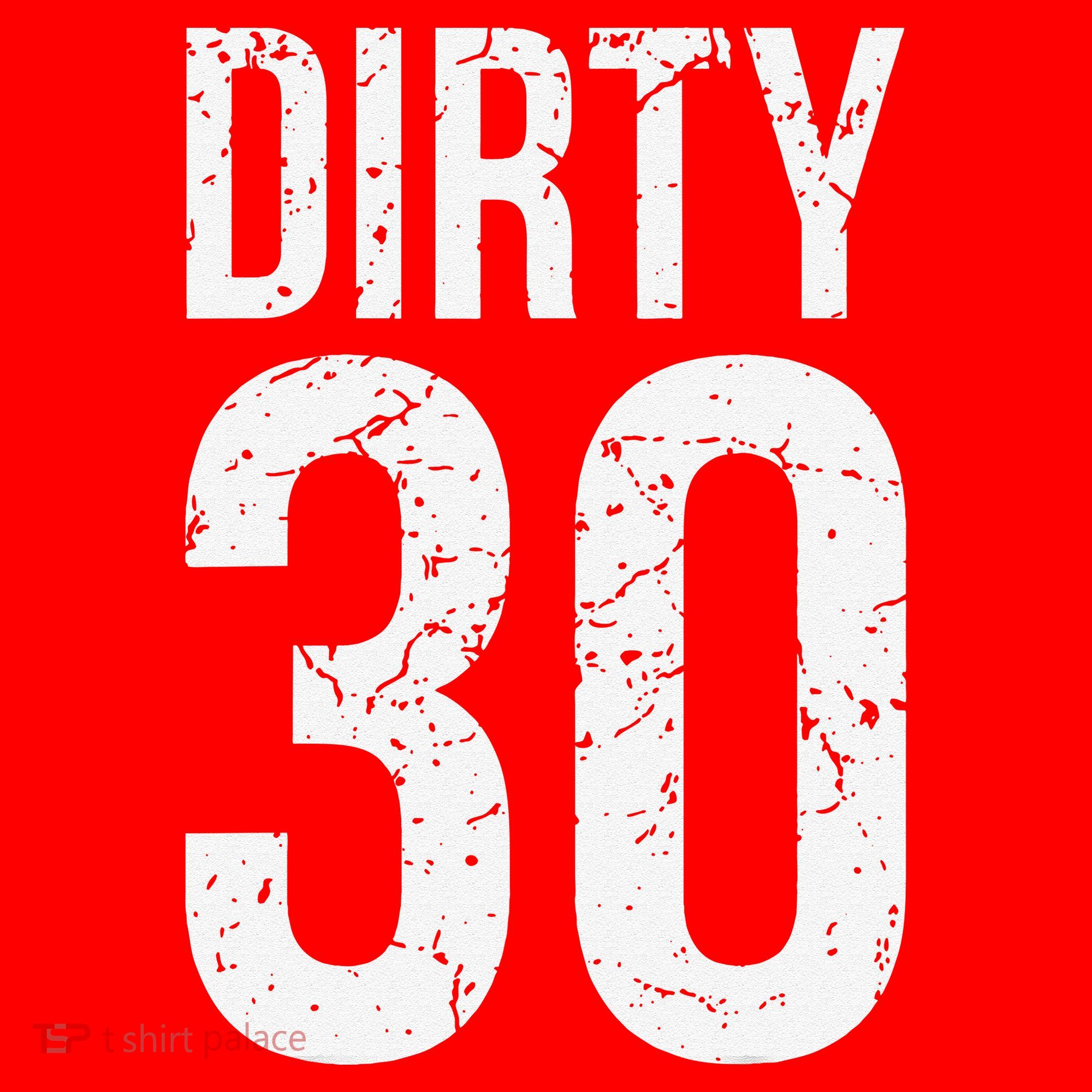 Dirty 30 Thirty Male Him Fun 30 Funny 30th Birthday Santa Hat