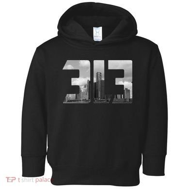 Detroit 313 Vintage Toddler Hoodie