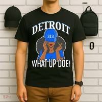 Detroit 313 What Up Doe African American Woman T-Shirt thumb 6