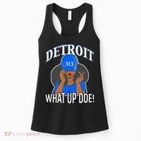 Detroit 313 What Up Doe African American Woman Women's Tank Top thumb 0