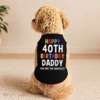 Daddy 40th Birthday Happy Birthday Doggie Tank thumb 2