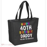 Daddy 40th Birthday Happy Birthday Tote Bag thumb 2