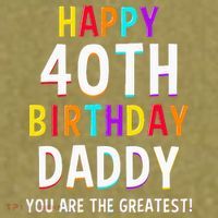 Daddy 40th Birthday Happy Birthday Garment-Dyed Women's Muscle Tee thumb 6