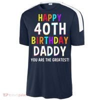 Daddy 40th Birthday Happy Birthday Sport-Tek Competitor United Soccer Jersey thumb 2