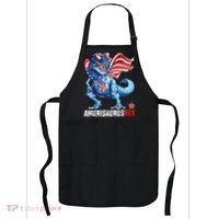 Dinosaur 4th Of July Amerisaurus T Rex Funny Apron thumb 0