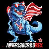 Dinosaur 4th Of July Amerisaurus T Rex Funny Coffee Mug thumb 5