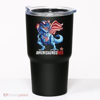 Dinosaur 4th Of July Amerisaurus T Rex Funny Tumbler thumb 0