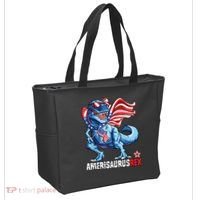 Dinosaur 4th Of July Amerisaurus T Rex Funny Tote Bag thumb 2