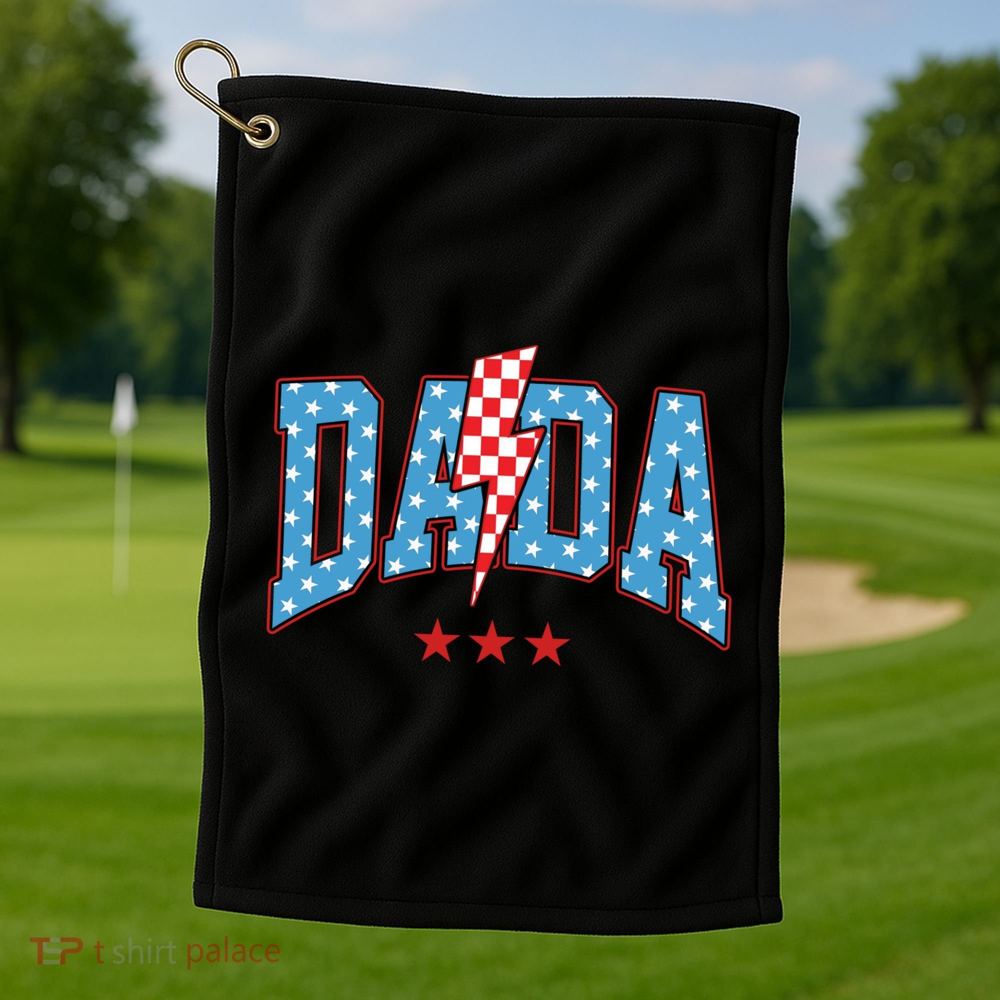 Dada 4th Of July Usa Festive Golf Towel