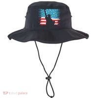 Distressed 4th Of July Liberty Flag Bucket Hat thumb 0