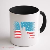 Distressed 4th Of July Liberty Flag Coffee Mug thumb 1