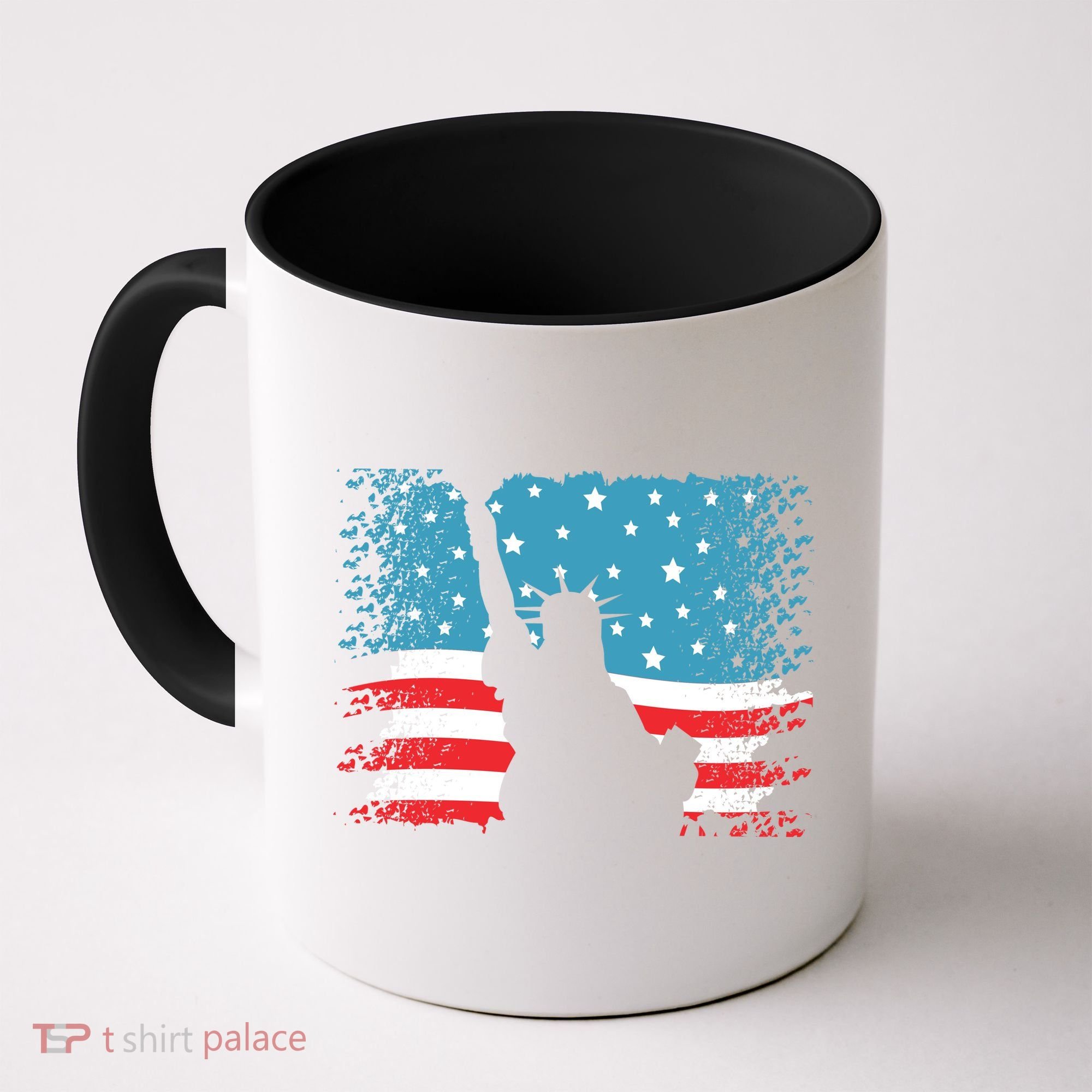 Distressed 4th Of July Liberty Flag Coffee Mug