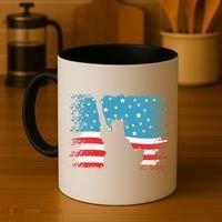 Distressed 4th Of July Liberty Flag Coffee Mug thumb 4
