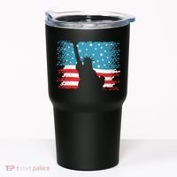 Distressed 4th Of July Liberty Flag Tumbler thumb 0