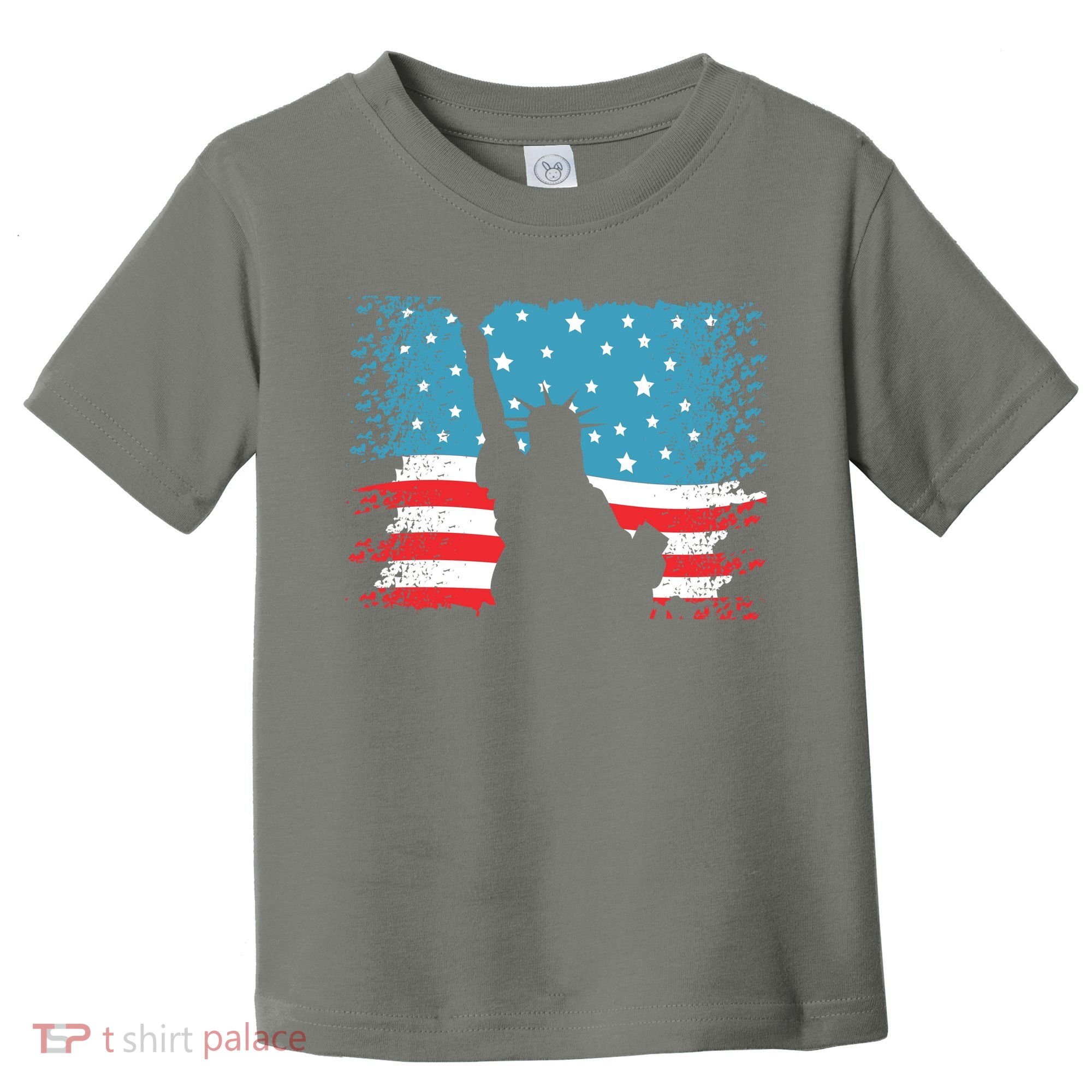 Distressed 4th Of July Liberty Flag Toddler T-Shirt