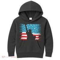 Distressed 4th Of July Liberty Flag Kids Hoodie thumb 0