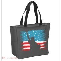 Distressed 4th Of July Liberty Flag Tote Bag thumb 2