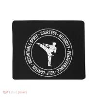 Distressed 5 Tenets Of Taekwondo Taekwondo Kicking Mousepad thumb 0