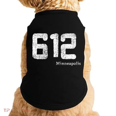 Distressed 612 Area Code Minneapolis Minnesota Doggie Tank