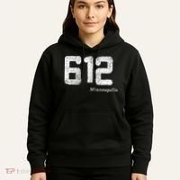 Distressed 612 Area Code Minneapolis Minnesota Hoodie thumb 5