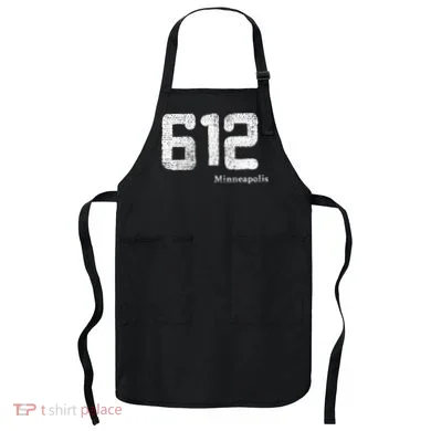 Distressed 612 Area Code Minneapolis Minnesota Apron
