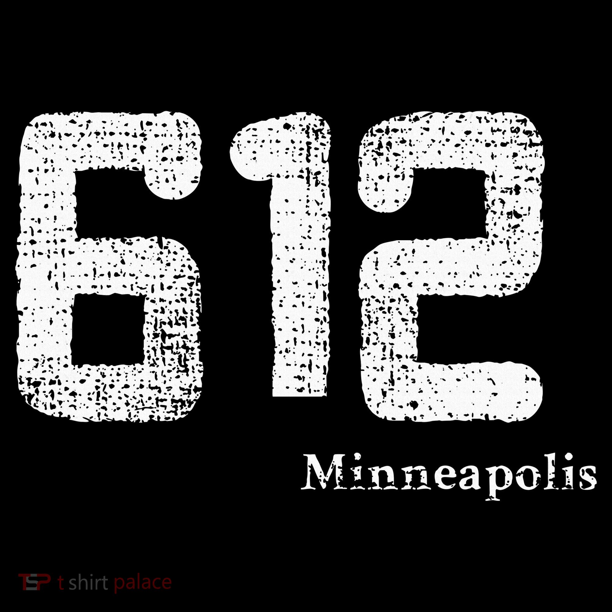 Distressed 612 Area Code Minneapolis Minnesota Apron