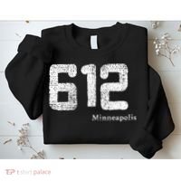 Distressed 612 Area Code Minneapolis Minnesota Sweatshirt thumb 2