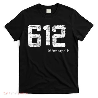 Distressed 612 Area Code Minneapolis Minnesota T-Shirt