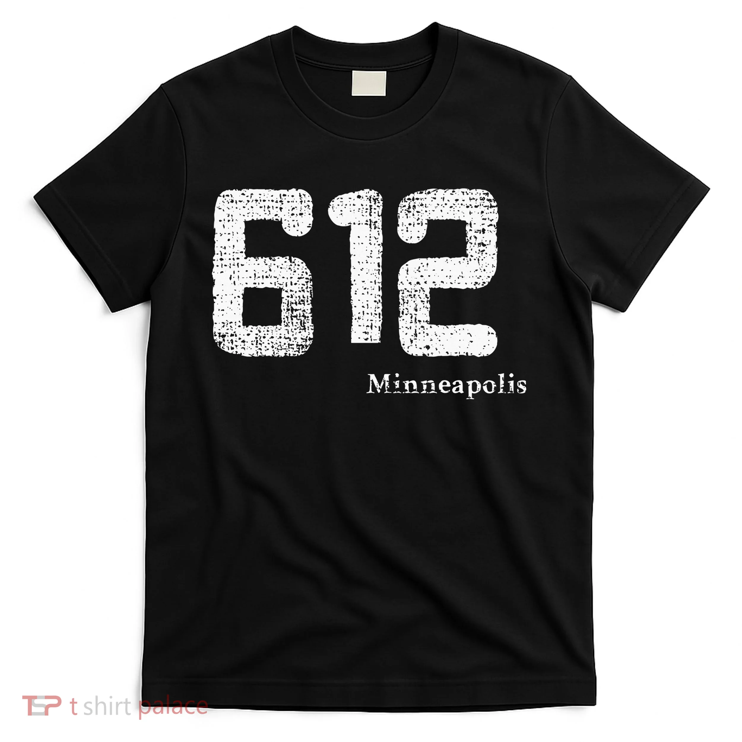 Distressed 612 Area Code Minneapolis Minnesota T-Shirt