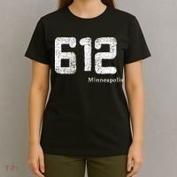 Distressed 612 Area Code Minneapolis Minnesota T-Shirt thumb 4