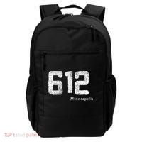 Distressed 612 Area Code Minneapolis Minnesota Backpack thumb 0