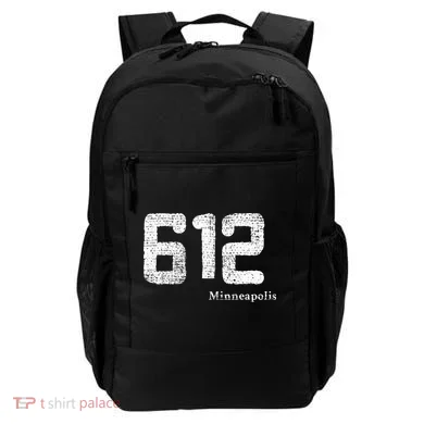 Distressed 612 Area Code Minneapolis Minnesota Backpack