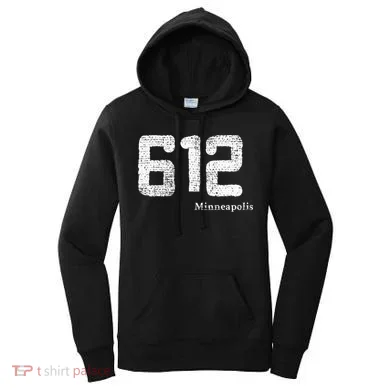 Distressed 612 Area Code Minneapolis Minnesota Women's Hoodie