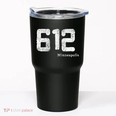 Distressed 612 Area Code Minneapolis Minnesota Tumbler