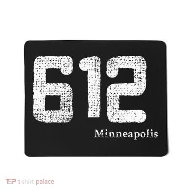 Distressed 612 Area Code Minneapolis Minnesota Mousepad