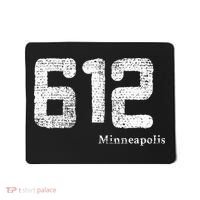 Distressed 612 Area Code Minneapolis Minnesota Mousepad thumb 0