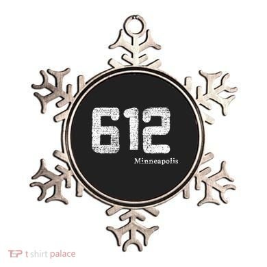 Distressed 612 Area Code Minneapolis Minnesota Ornament