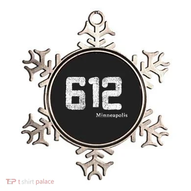 Distressed 612 Area Code Minneapolis Minnesota Ornament
