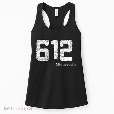 Distressed 612 Area Code Minneapolis Minnesota Women's Tank Top