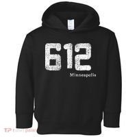 Distressed 612 Area Code Minneapolis Minnesota Toddler Hoodie thumb 0