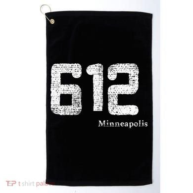 Distressed 612 Area Code Minneapolis Minnesota Golf Towel